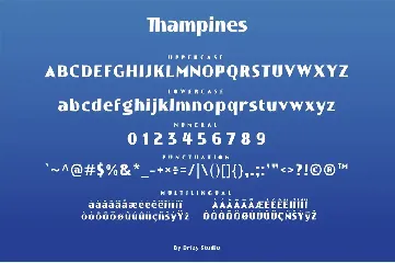 Thampines font