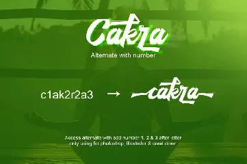 Cakra Script font