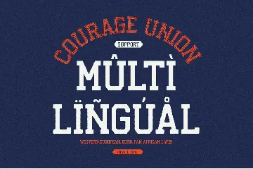 Courage Union - Athletic Slab Font