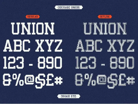 Courage Union - Athletic Slab Font