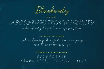 Bluekendy font