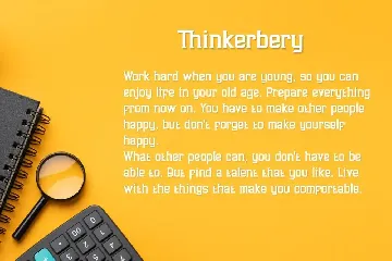 Thinkerbery - Modern Clean and Elegant Serif Font