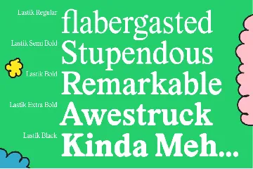 Lastik Retro Variable Font Family