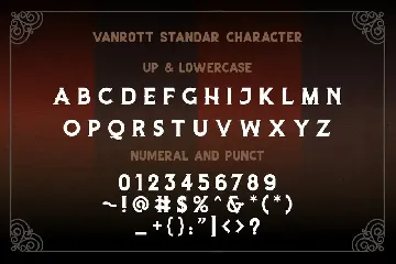 Vanrott font