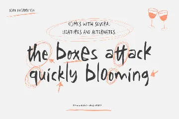 Efrancd Handwriting font