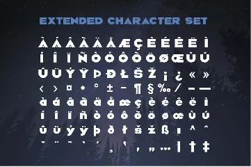 The forest font