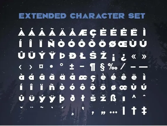 The forest font