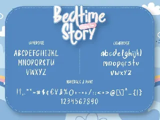 Bedtime Story Display Fun font