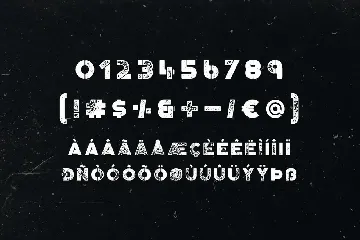 Portico Stencil Rough font