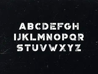 Portico Stencil Rough font