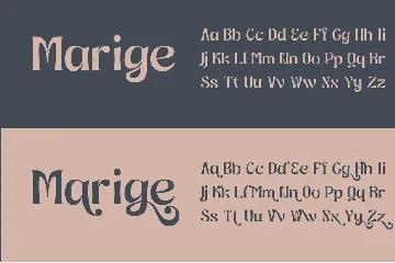 Marige - Display Typeface font