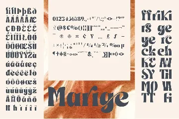 Marige - Display Typeface font