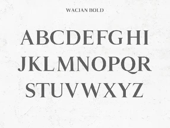 Wacian Serif Font Family