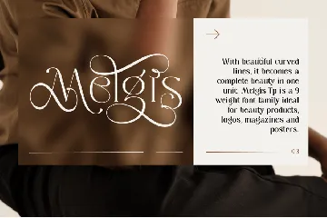 Melgis Tp - Beauty Line Serif Font