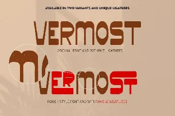 Vermost - Display Retro Sans Font