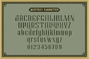 Westkey Victorian Type font