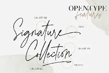 Agatha Christy Signature Collection font