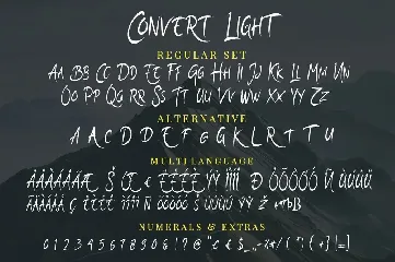 Convert Light Elegant Unique Amazing Script font