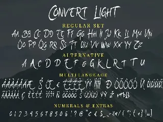 Convert Light Elegant Unique Amazing Script font