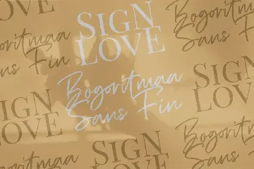 Bogoritmaa Signature font