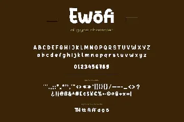 Ewofi font