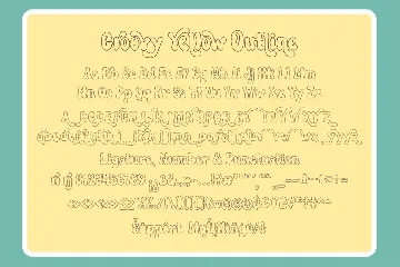 Groovy Yellow font