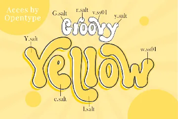 Groovy Yellow font