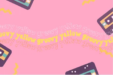 Groovy Yellow font