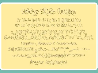 Groovy Yellow font