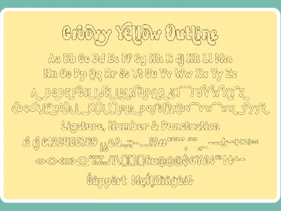 Groovy Yellow font