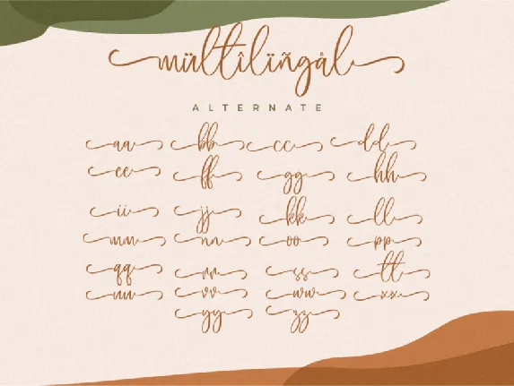 Malica Script Rough font