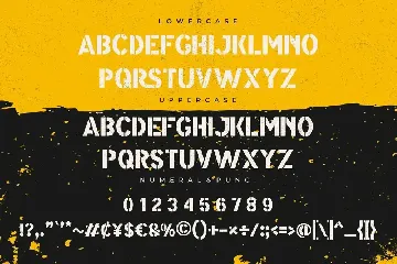 Modest Stencil Sans font