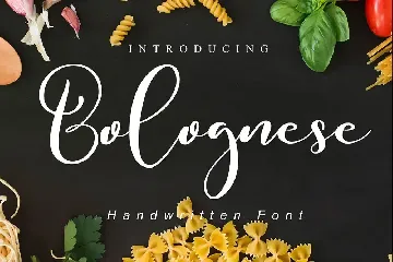 Bolognese // Tasty Script Font