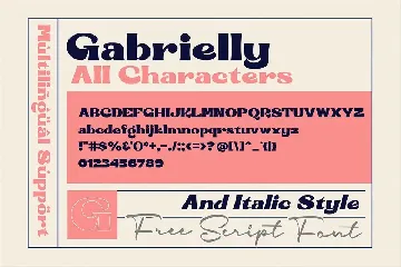 Gabrielly Display Font