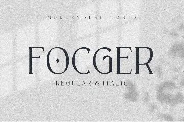 FOCGER DISPLAY SERIF font