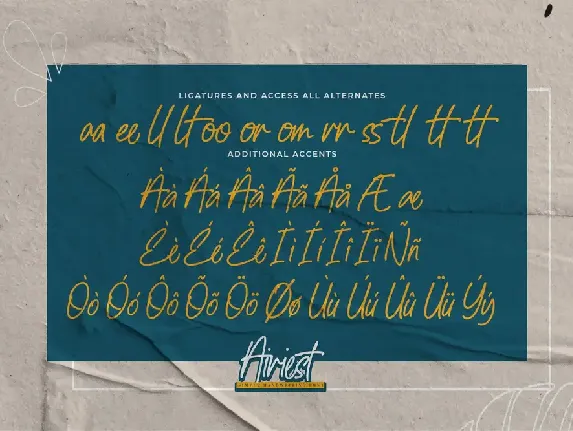 Airiest - Simple Handwriting Font