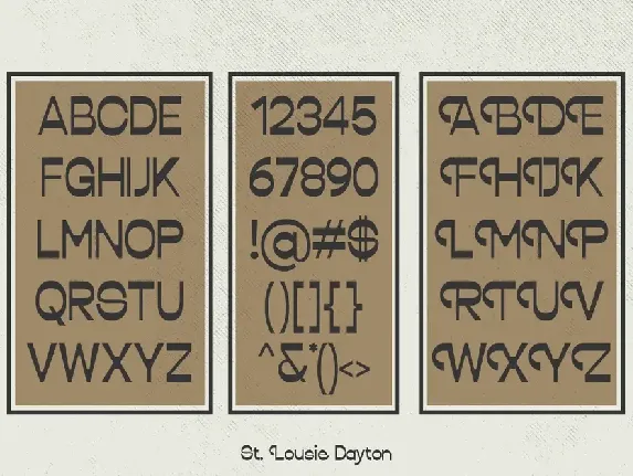 Lousie Dayton Font Sans Display