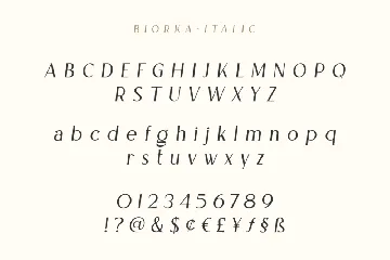 Biorka Serif font