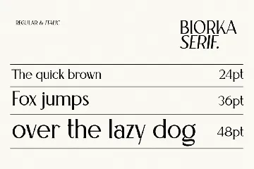 Biorka Serif font