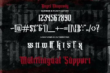 Angel Rhapsody - Blackletter Font