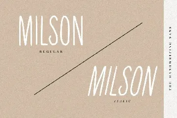 Milson - The Handwriting Sans Font