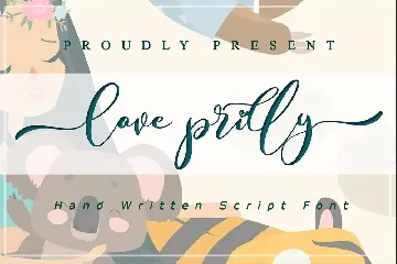 Love Prilly - Valentines Script Font