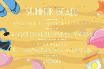 Summer Beach Sunny Display Typeface font