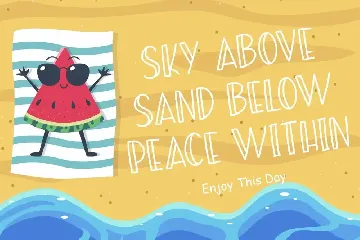 Summer Beach Sunny Display Typeface font