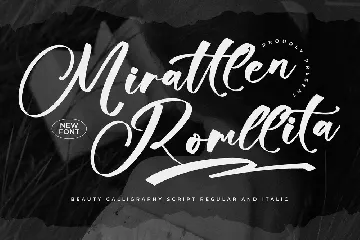 Mirattlen Romllita Calligraphy Script font