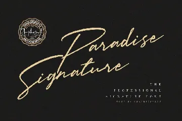 Paradise Signature Font