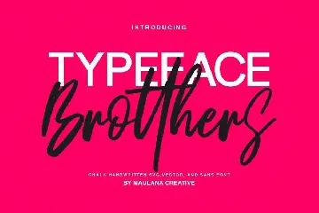 Brotthers - SVG Brush Free Sans Font