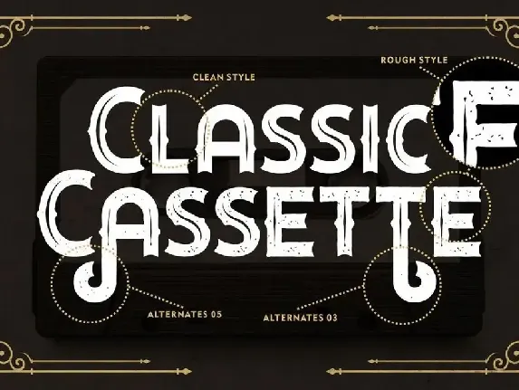 Classic Cassette - Classic Display Font