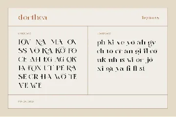 Dorthea font