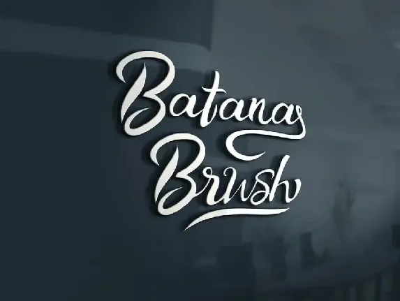 Batana Brush font